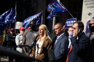 Pam Bondi, a former Florida attorney general, speaks about the Trump campaign’s election lawsuit