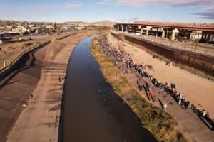 The border wall in El Paso, Texas.